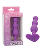 First Time Vibrating Triple Beaded Anal Probe - Purple by Eldorado Trading Company