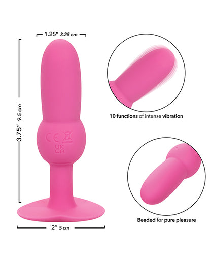 First Time Vibrating Beaded Anal Probe - Pink by Eldorado Trading Company