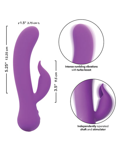 First Time Rechargeable Pleaser Vibrator - Purple by Eldorado Trading Company