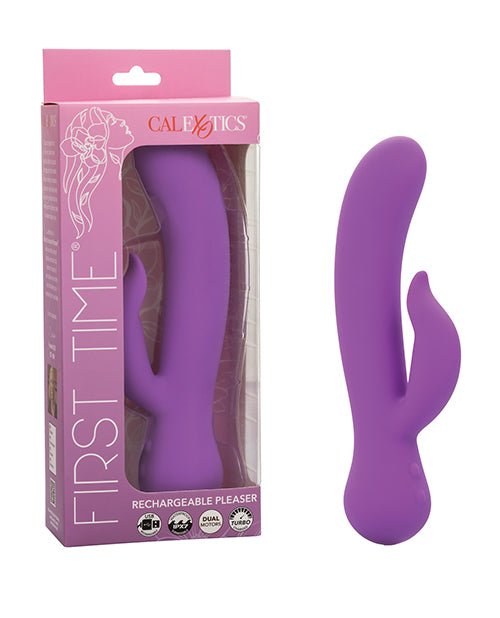 First Time Rechargeable Pleaser Vibrator - Purple by Eldorado Trading Company