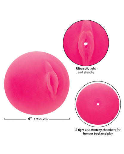 Pop Sock! Pussy &amp; Ass Ball Masturbator - Pink by Eldorado Trading Company