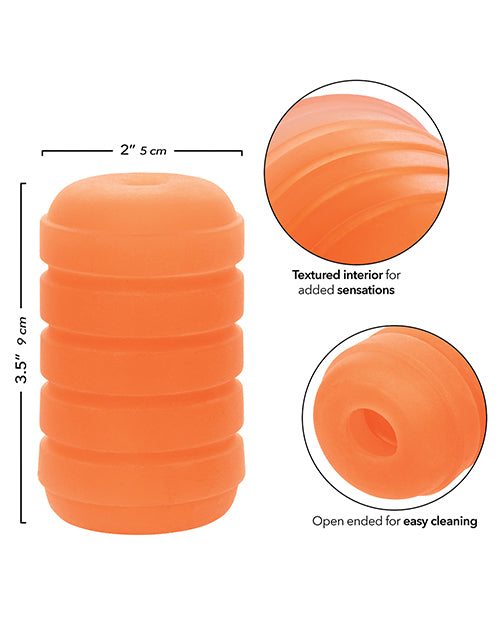 Pop Sock! Ribbed Masturbator - Orange