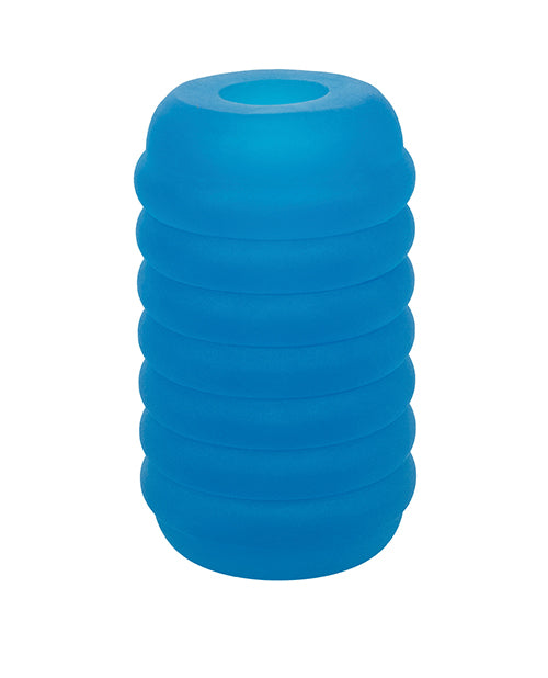 Pop Sock! Ribbed Masturbator - Blue