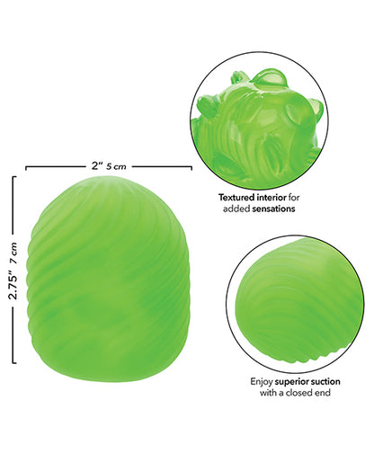 Pop Sock! Textured Masturbator - Green