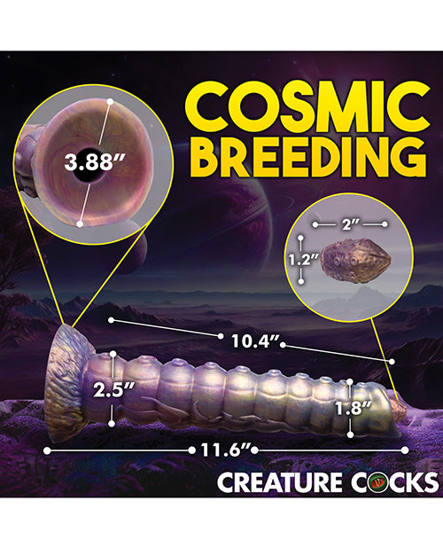 Creature Cocks Deep Invader Tentacle Ovipositor Silicone Dildo w/Eggs - Multi Color by Eldorado Trading Company