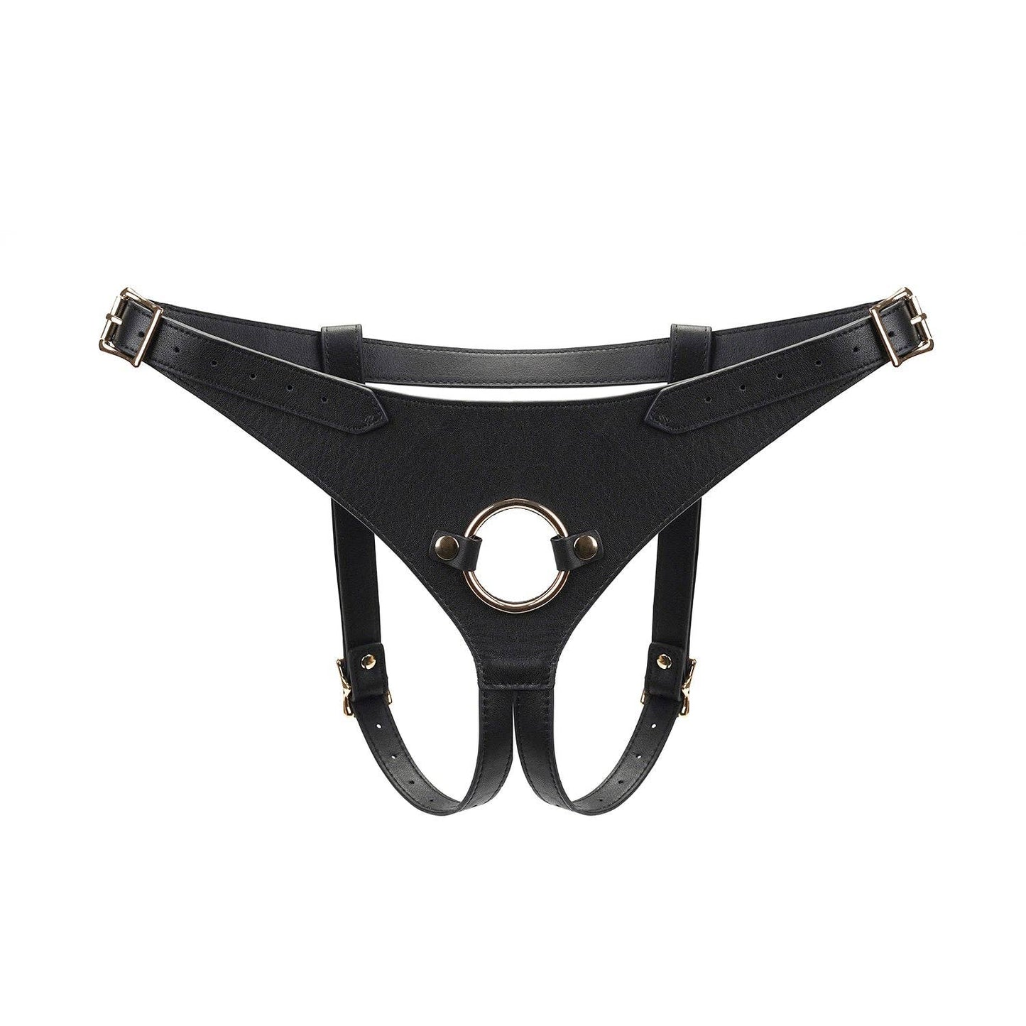 Dark Secret Deluxe Leather Strap On Harness by Liebe Seele