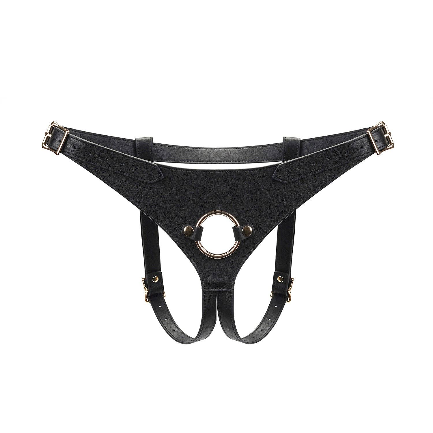 Dark Secret Deluxe Leather Strap On Harness by Liebe Seele
