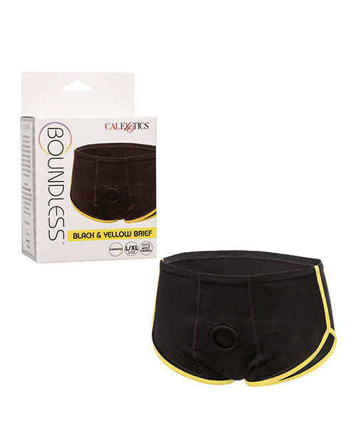 Boundless Boxer Brief - Black/Yellow L/XL by Eldorado Trading Company
