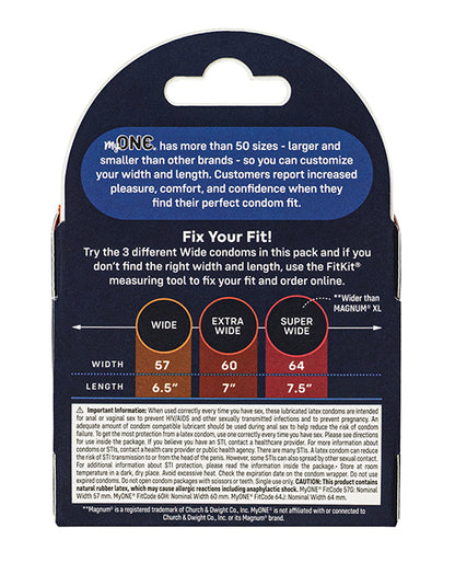 My One Large Sampler Condoms - Pack of 3 by Eldorado Trading Company