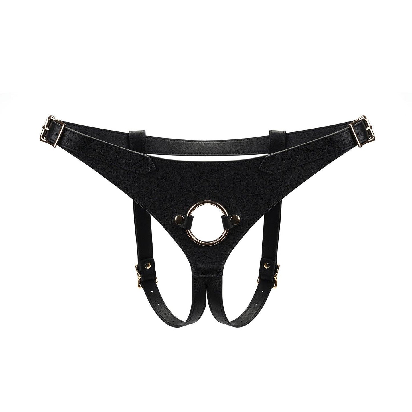 Dark Secret Deluxe Leather Strap On Harness by Liebe Seele