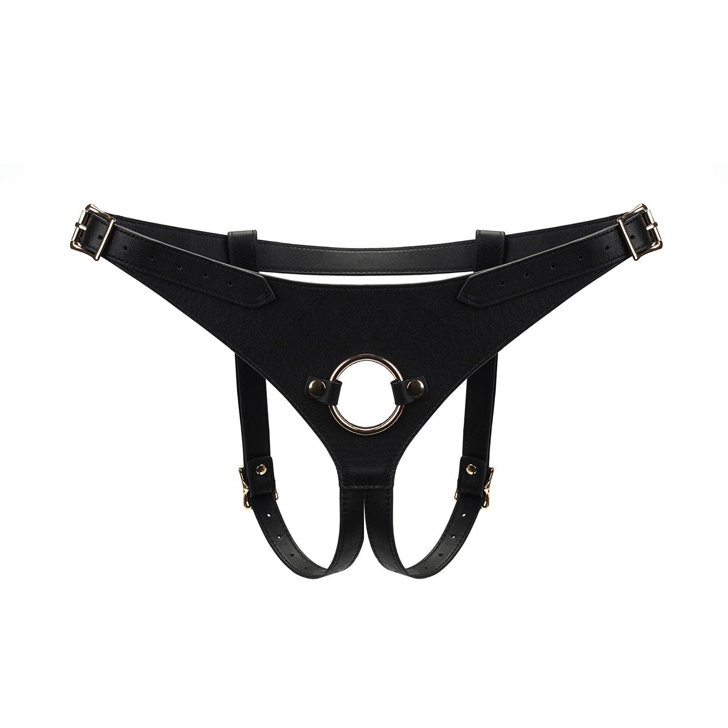 Dark Secret Deluxe Leather Strap On Harness by Liebe Seele