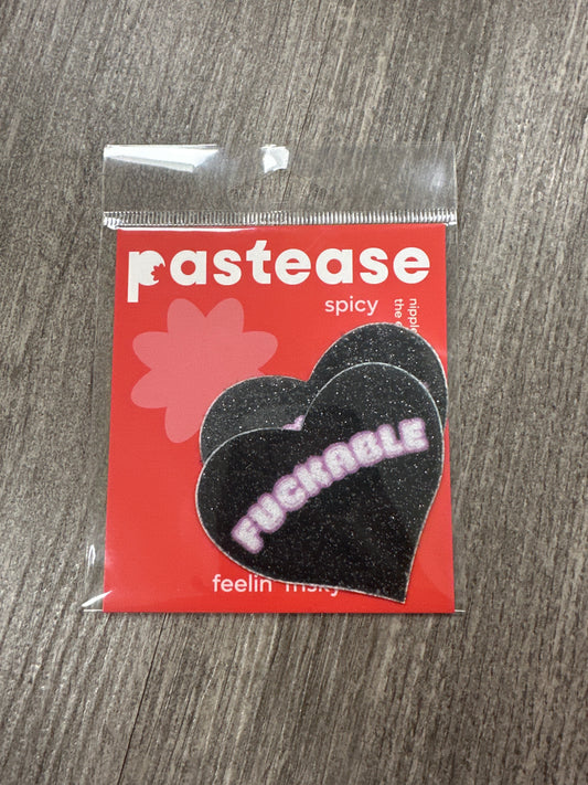 Pastease FCKABLE Heart - Black/Pink O/S