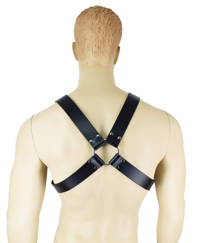Axovus- Leather Bondage X-Harness by Axovus