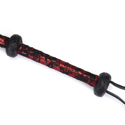 Liebe Seele- Victorian Garden Lace and PU Bull Whip, Vegan-friendly by Liebe Seele