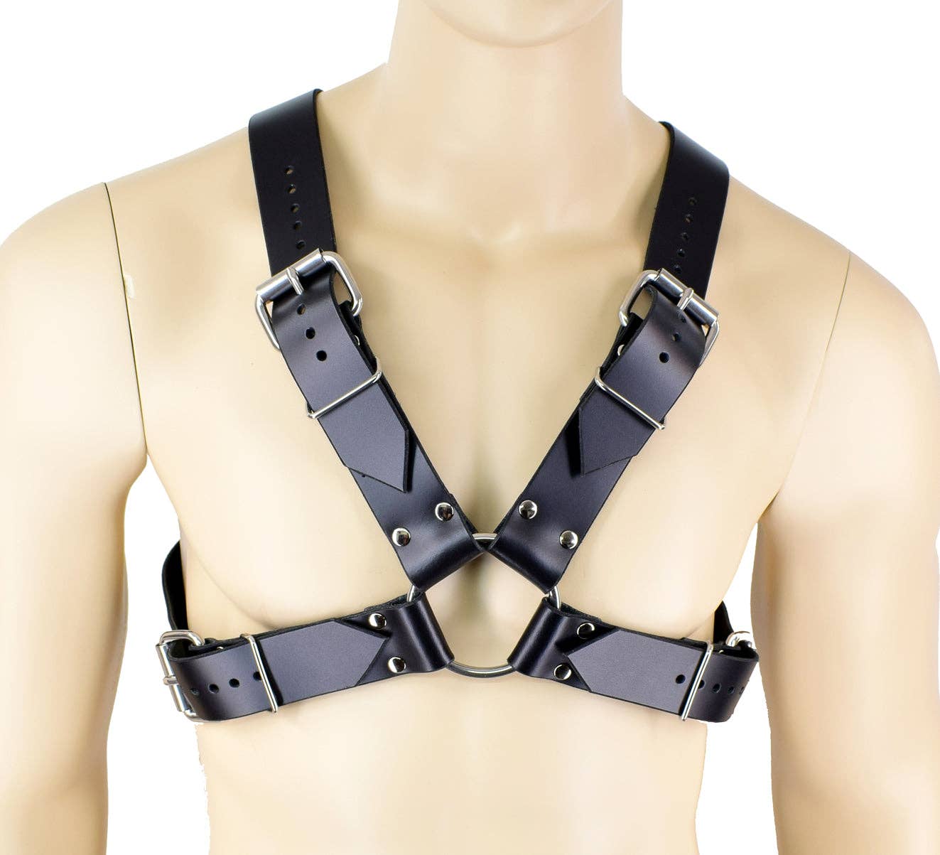 Axovus- Leather Bondage X-Harness by Axovus