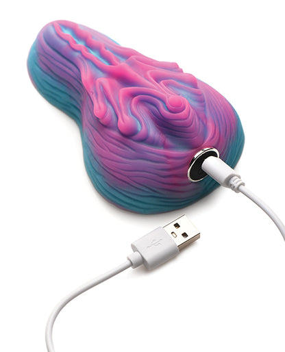Creature Cocks Vulvaron Vibrating Silicone Grinder w/Remote Control - Pink/Teal/Purple by Eldorado Trading Company