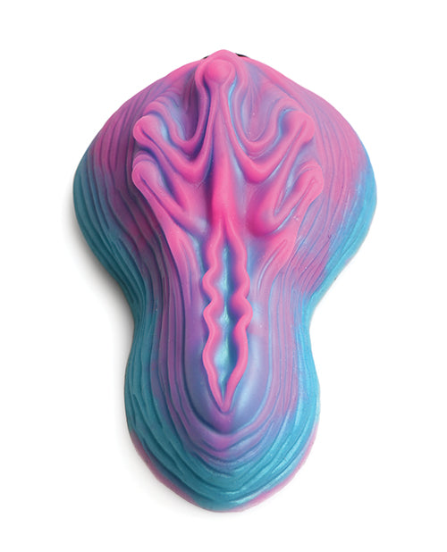 Creature Cocks Vulvaron Vibrating Silicone Grinder w/Remote Control - Pink/Teal/Purple by Eldorado Trading Company