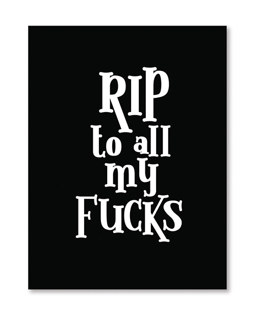 Halloween Rip Fucks Greeting Card w/Sticker by Eldorado Trading Company