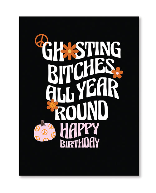 Halloween Ghosting Birthday Greeting Card w/Sticker by Eldorado Trading Company