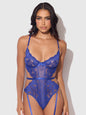 HARLOW LACE & MESH UNDERWIRE TEDDY by House of Desire