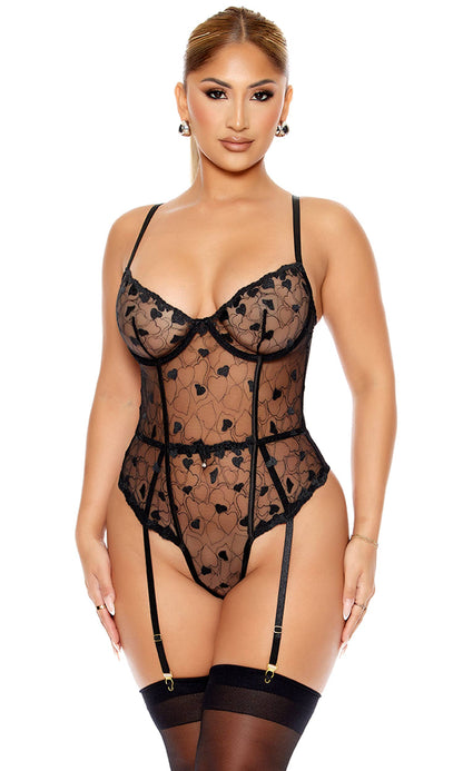 Heart You Embroidered Teddy