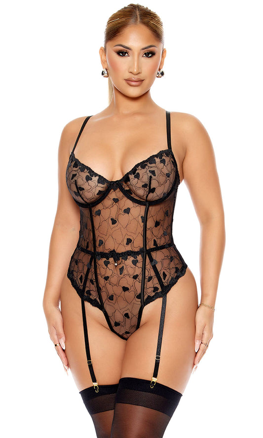 Heart You Embroidered Teddy