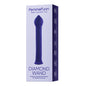 FemmeFunn Diamond Wand Rechargeable Flexible Textured Silicone Vibrator Dark Purple by Vvole