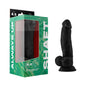 Shaft Model N 8.5 in. Liquid Silicone Dong with Balls Black by Vvole