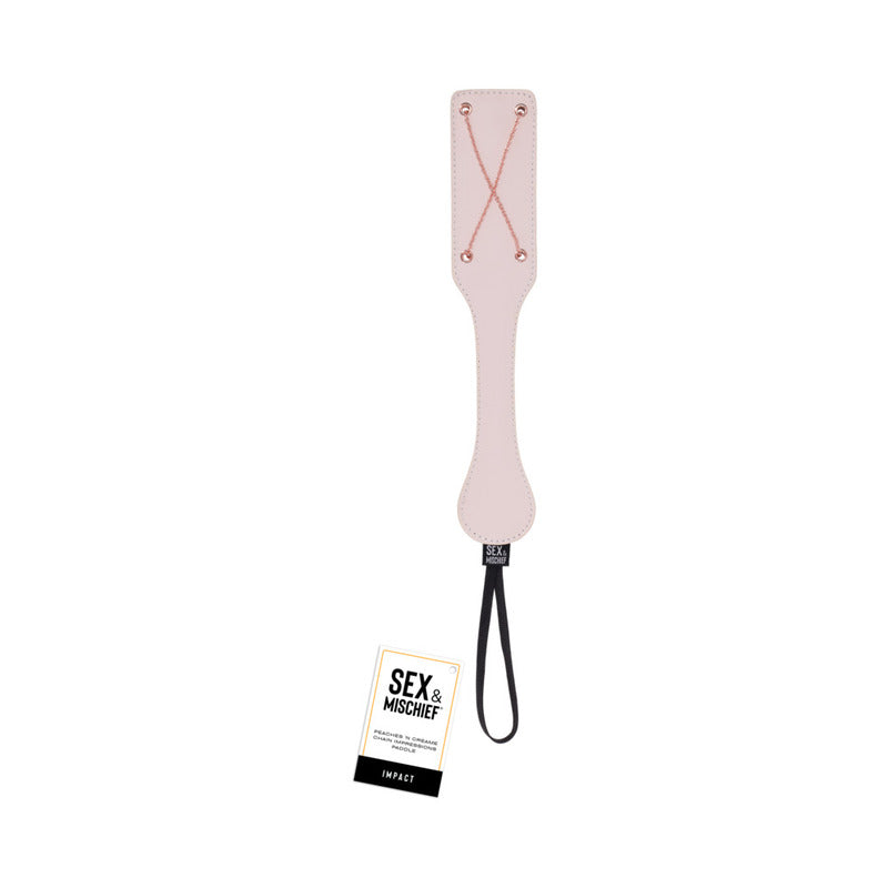 Sportsheets Sex & Mischief Peaches 'n CreaMe Chain Impressions Paddle by Sportsheets