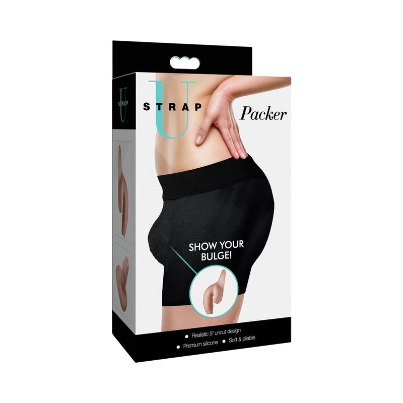 Strap U 5.1 in. Uncut Silicone Packer Dildo Light by XR LLC