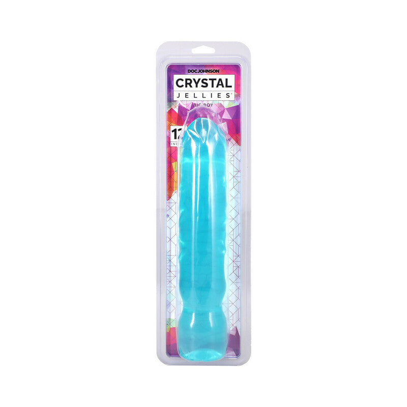 Crystal Jellies 12 in. Big Boy Teal by Doc Johnson