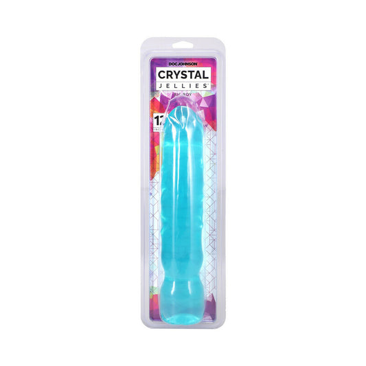 Crystal Jellies 12 in. Big Boy Teal by Doc Johnson