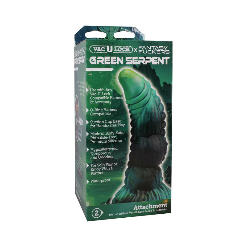Vac-U-Lock x Fantasy Fuckers Green Serpent by Doc Johnson
