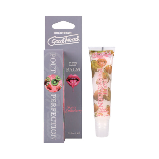 GoodHead Pout Perfection Lip Balm Kiwi Strawberry by Doc Johnson