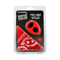 Rock Solid The Code Silicone C-Ring with Bandana Red/Black by Doc Johnson