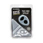 Rock Solid The Code Silicone C-Ring with Bandana Gray/Black by Doc Johnson