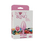 Booty Bling Heart Diamond Jeweled Metal Plug Pink Small by Doc Johnson