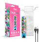 Prints Charming Buzzed Rechargeable 3.5" Bullet - Stoner Chick - Blue by Global Novelties LLC