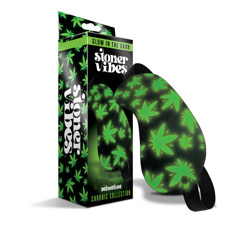 Stoner Vibes Chronic Collection Glow in the Dark Blindfold by Global Novelties LLC