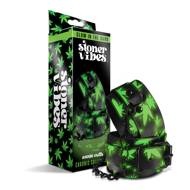 Stoner Vibes Chronic Collection Glow in the Dark Ankle Cuffs by Global Novelties LLC