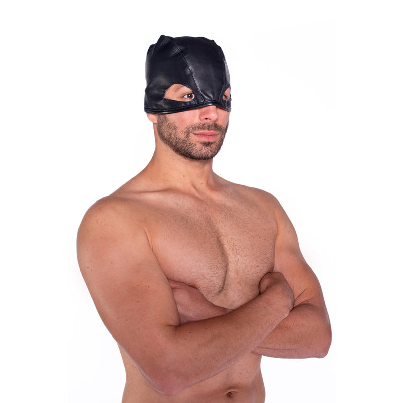 Prowler RED Leather Executioners Hood by Simply Pleasure Ltd