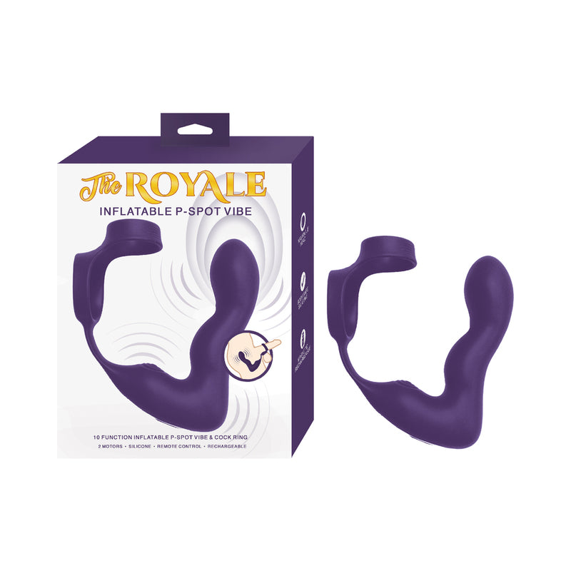 The Royale Inflatable P-Spot Vibe Purple by Nasstoys