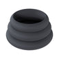 LEVELZ Wide O Silicone Cock Ring Set of 3 (30mm/35mm/42mm) Black by Shots America LLC