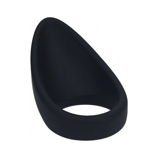 LEVELZ Teardrop Silicone Cock Ring Black by Shots America LLC