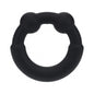 LEVELZ Metal & Silicone Cock Ring Black by Shots America LLC