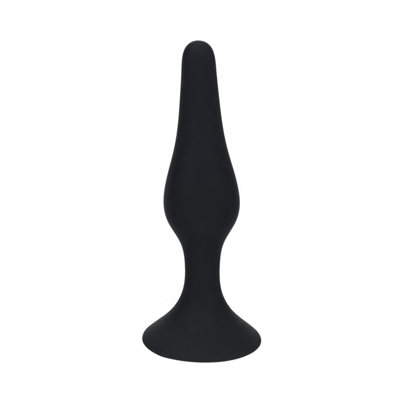 LEVELZ Slim Silicone Anal Plug Medium Black by Shots America LLC