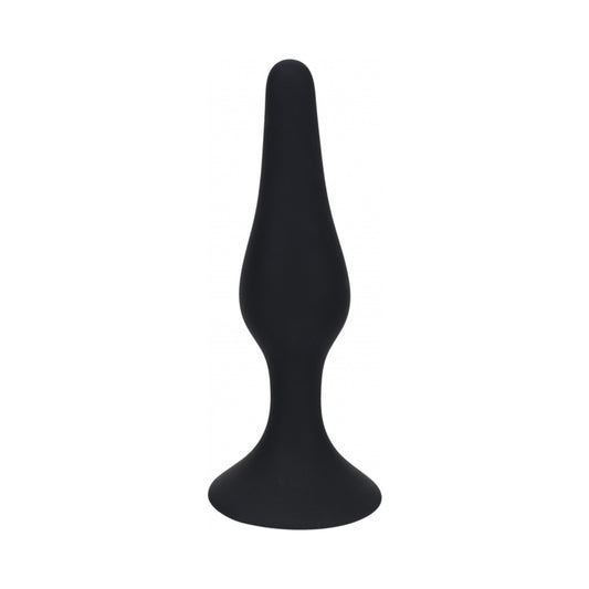 LEVELZ Slim Silicone Anal Plug Medium Black by Shots America LLC