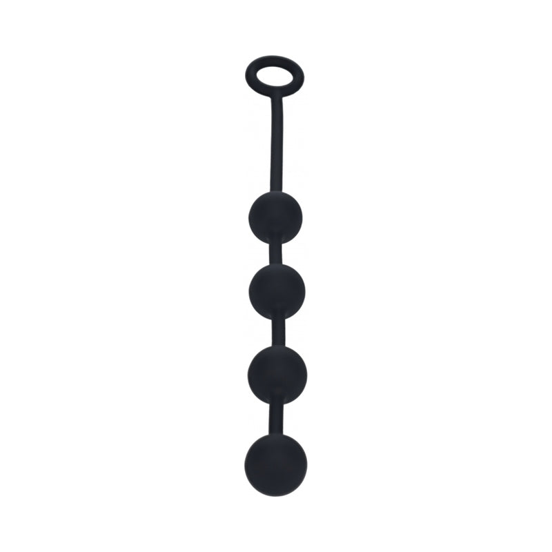 LEVELZ Round Silicone Anal Balls Medium 30mm Black by Shots America LLC