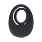LEVELZ Vibrating Liquid Silicone Cock & Ball Ring Black by Shots America LLC