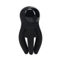 LEVELZ Digital Vibrating Silicone Penis Head Stimulator with Tentacles Black by Shots America LLC